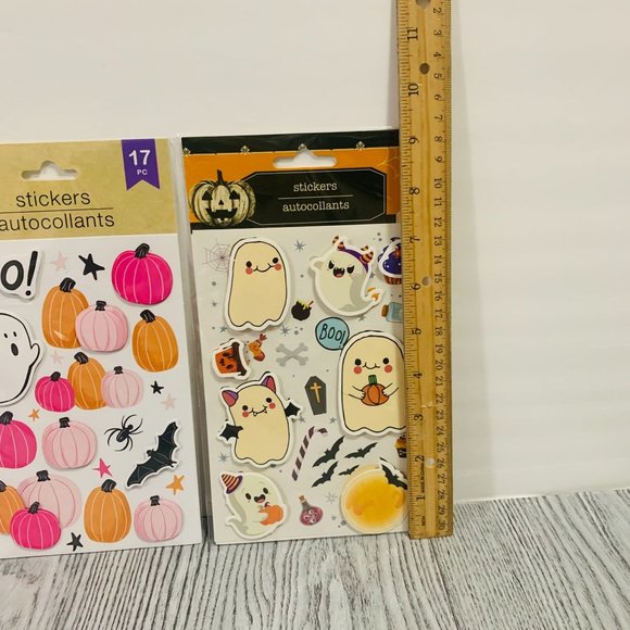 Halloween Cute Dimensional  Stickers Pastel Cute Scrapbooking Papercrafting 3 PK - Picture 5 of 14